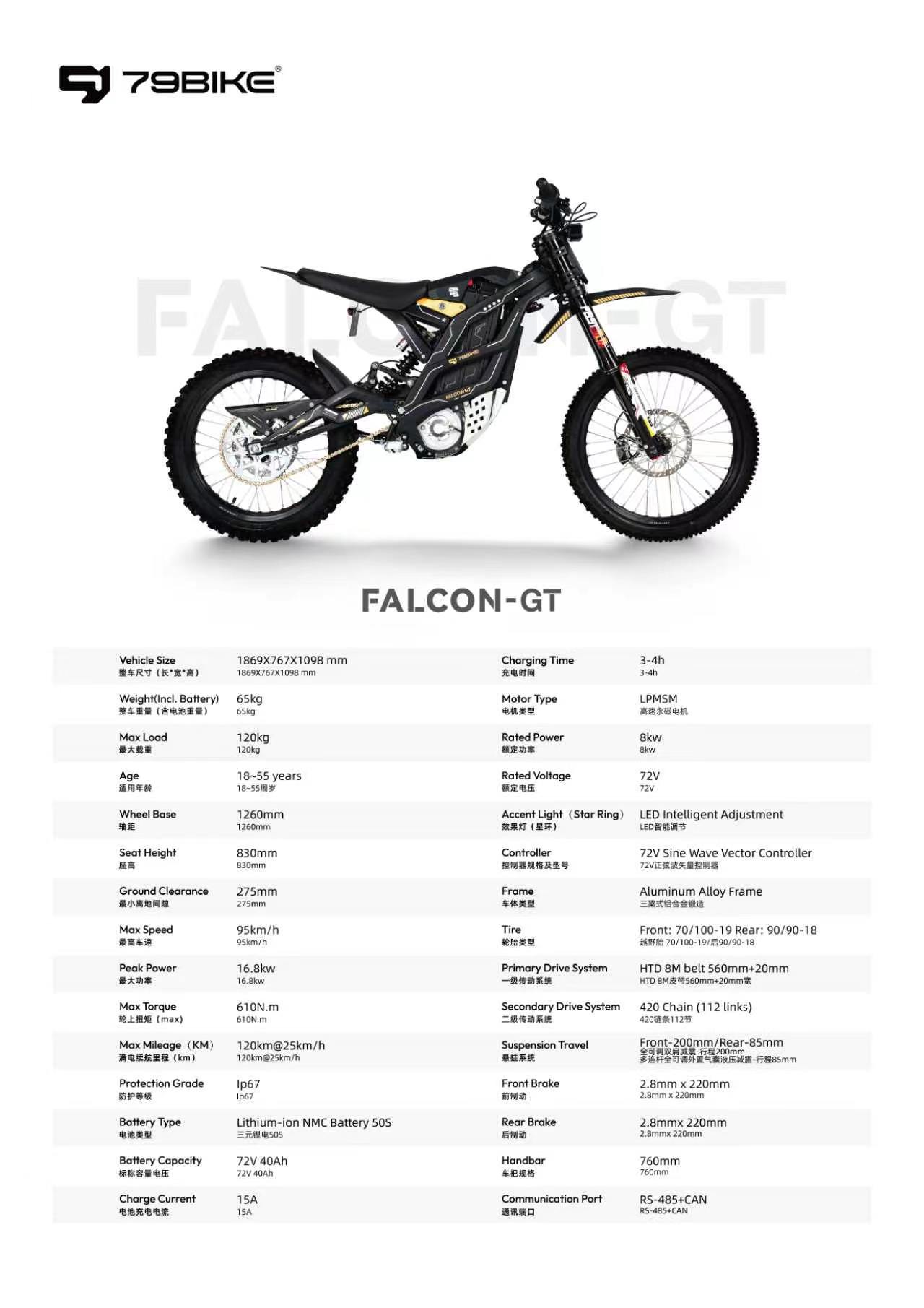 79BIKE Falcon GT Electric Bike, thumbnail 12